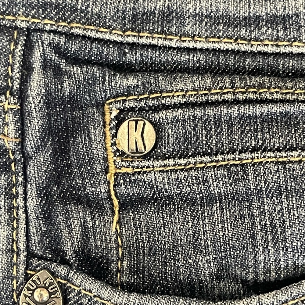 KUT FROM THE KLOTH Mid-Rise Five Pocket Design Jeans SZ 6 - Picture 12 of 15